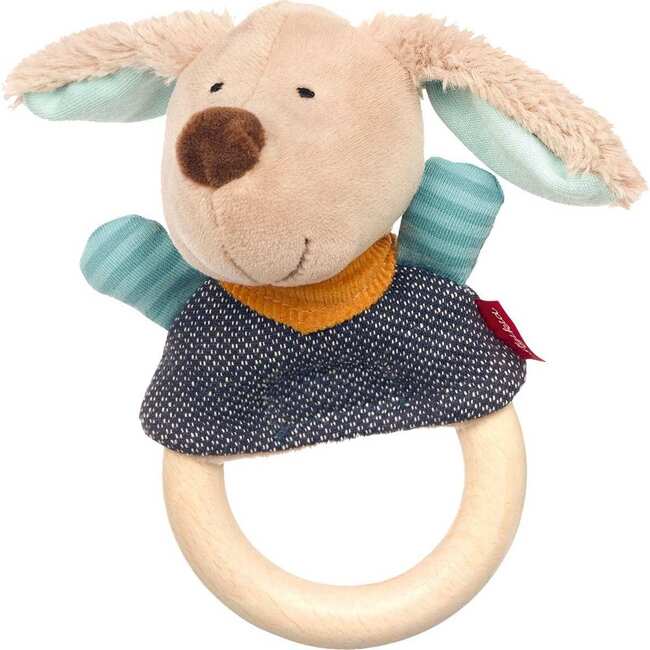 Hygge Hug Grasping Ring Rattle, Multicolors - Rattles - 1