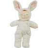 Bunny Moppet Cozy Dozy Plush Toy, White - Soft Dolls - 1 - thumbnail