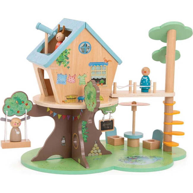 The Big Family Wooden Tree House, Blue
