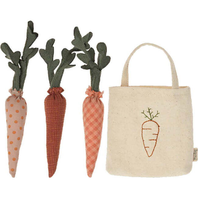 Carrots In Shopping Bag, Multicolors
