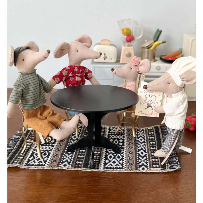 Chef Mouse With Soup Pot & Spoon, Multicolors - Soft Dolls - 4