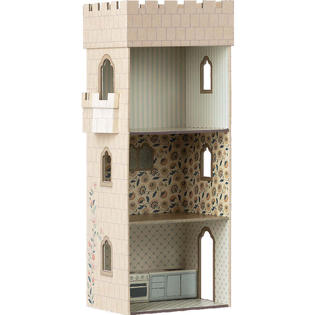 Castle With Kitchen, Beige - Dollhouses - 1