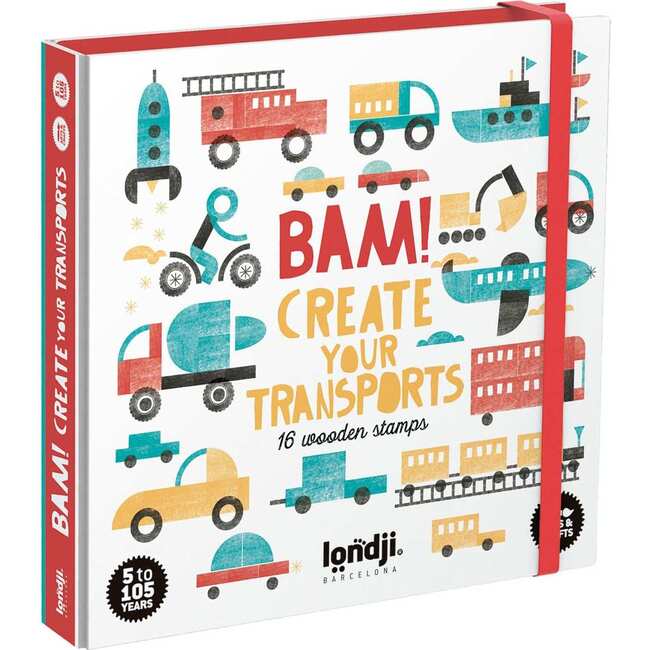 Create Your Own Vehicles Stamp Set, Multicolors - Arts & Crafts - 1