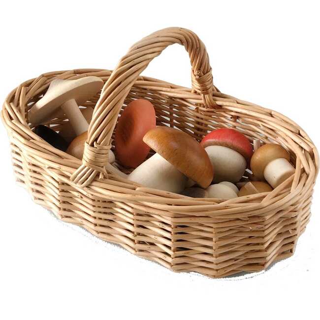 Forest Mushroom Basket, Beige