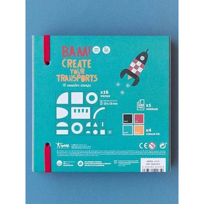 Create Your Own Vehicles Stamp Set, Multicolors - Arts & Crafts - 4