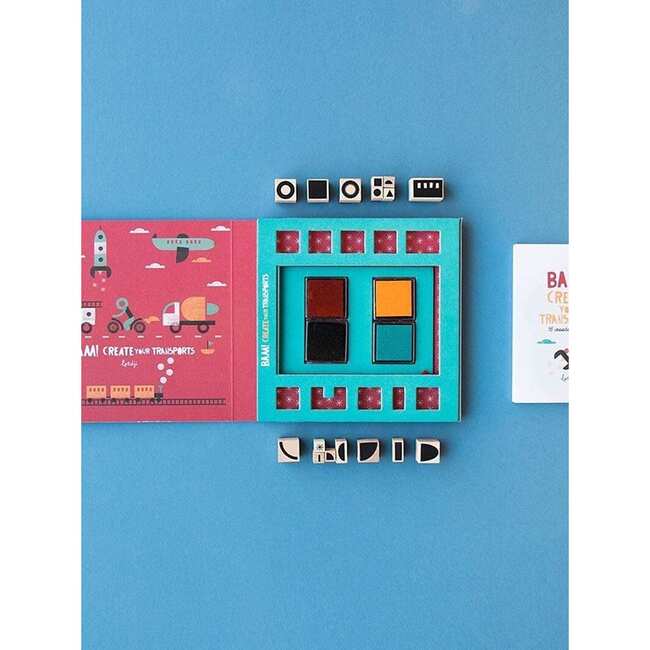 Create Your Own Vehicles Stamp Set, Multicolors - Arts & Crafts - 5