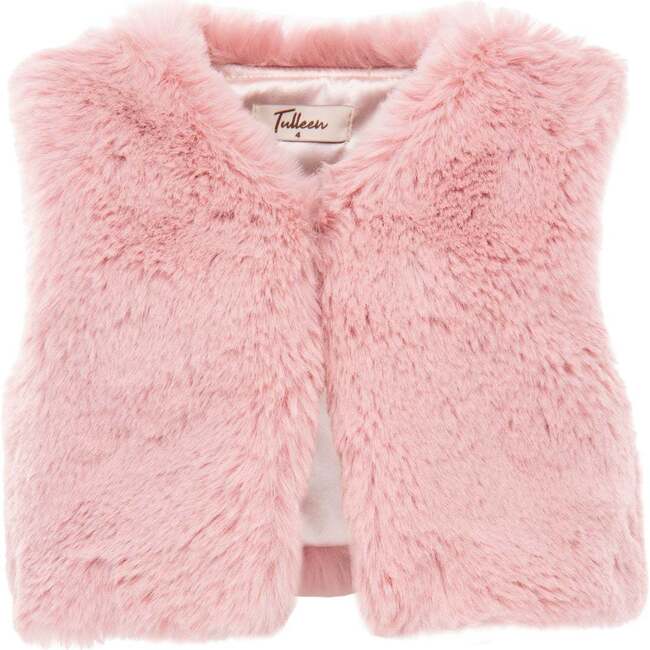 Faux Fur Vest, Pink