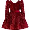 Merribrook Sequin Bow Dress, Red - Dresses - 1 - thumbnail