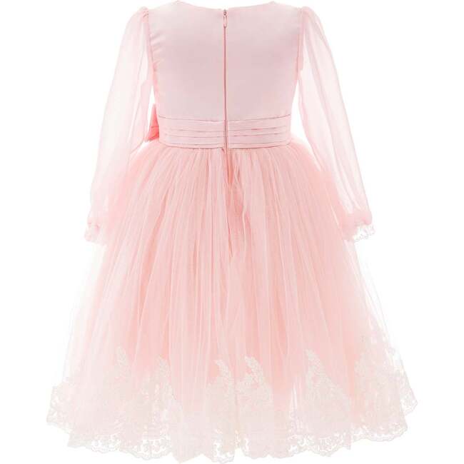Encina Victorian Bow Dress, Pink - Dresses - 2