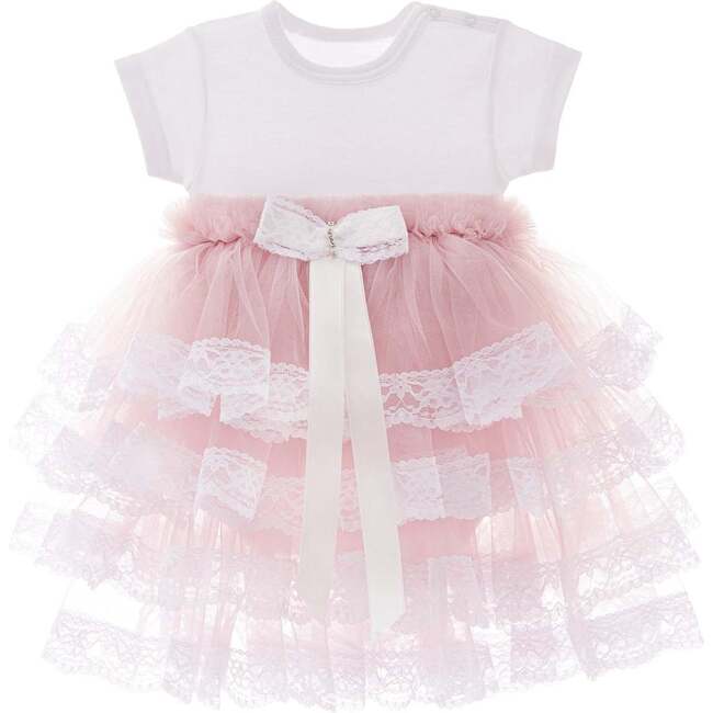 Bella Vina Ruffle Babysuit Dress, Lilac