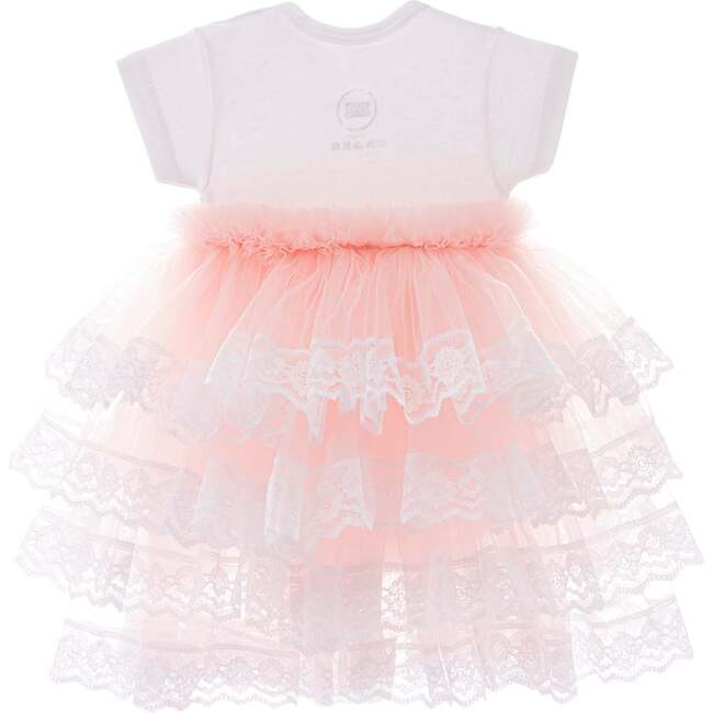 Bella Vina Ruffle Babysuit Dress, Pink - Dresses - 2