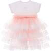 Bella Vina Ruffle Babysuit Dress, Pink - Dresses - 2