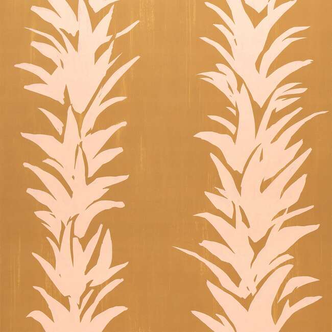 White Lotus Wallpaper, Deep Yellow - Wallpaper - 3