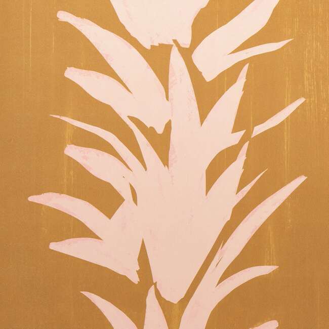 White Lotus Wallpaper, Deep Yellow - Wallpaper - 4