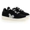 Mickey Gem Velcro Sneakers, Black - Sneakers - 1 - thumbnail