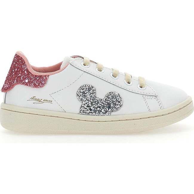 Mickey Gem Glitter Tab Sneakers, White - Sneakers - 2