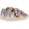 Mickey Glitter Tab Velcro Sneakers, Pink - Sneakers - 3