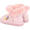 Mickey Faux Fur Boots, Pink - Boots - 2 - thumbnail
