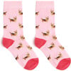 Great British Cotton Socks, Pink Corgi Dogs - Socks - 1 - thumbnail