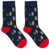 Great British Cotton Socks, Royal Navy Corgi Dogs - Socks - 1 - thumbnail