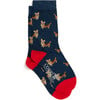 Great British Cotton Socks, Royal Navy Corgi Dogs - Socks - 2