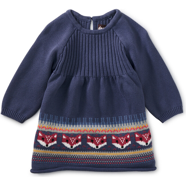 Fair Isle Baby Sweater Dress, Triumph - Dresses - 1