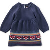 Fair Isle Baby Sweater Dress, Triumph - Dresses - 1 - thumbnail