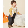 Windowpane Plaid Baby Overalls, Black - Rompers - 2