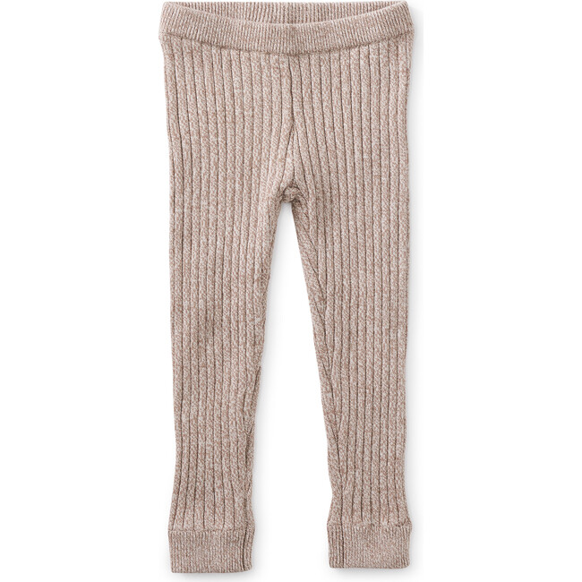 Marled Sweater Baby Leggings, Cafe - Leggings - 3
