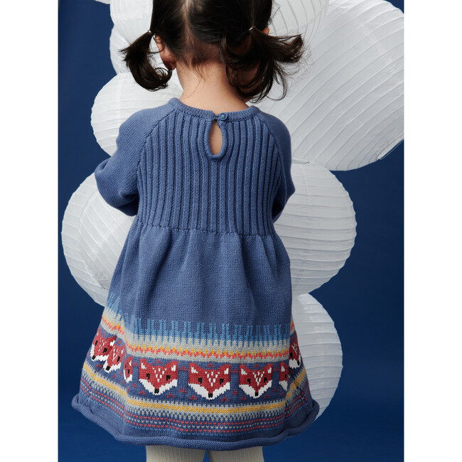 Fair Isle Baby Sweater Dress, Triumph - Dresses - 2