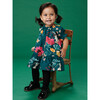 Puff Sleeve Baby Dress, Forest Floral in Green - Dresses - 4