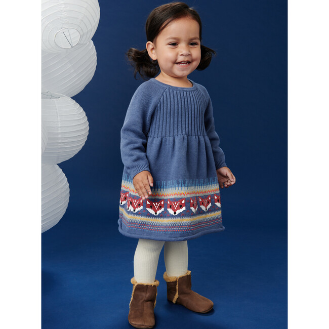 Fair Isle Baby Sweater Dress, Triumph - Dresses - 3