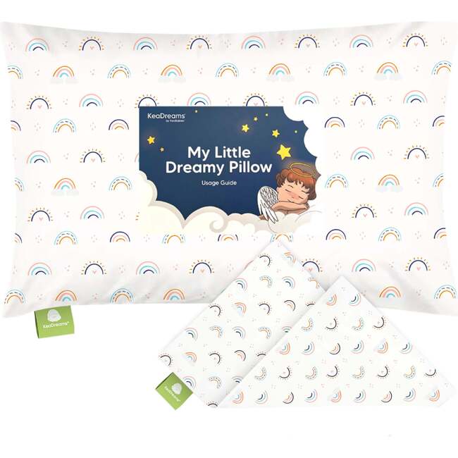 Printed Toddler Pillowcase, Jolly Rainbow