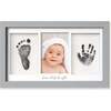 Clean Touch Inkless Hand & Footprint Duo Frame Kit, Cloud Gray - Playmats - 1 - thumbnail