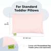 Printed Toddler Pillowcase, Mist Pink - Nursing Pillows - 2