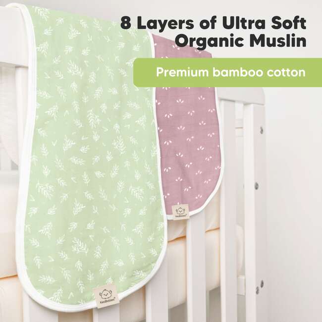 SOFTE Muslin Baby Burp Cloth, Blooms - Bibs - 4