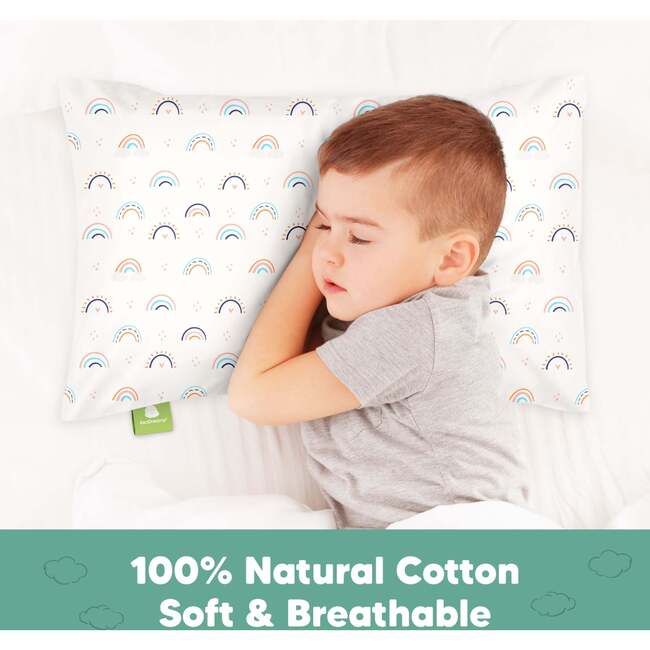 Printed Toddler Pillowcase, Jolly Rainbow - Nursing Pillows - 3