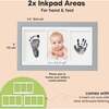 Clean Touch Inkless Hand & Footprint Duo Frame Kit, Cloud Gray - Playmats - 4
