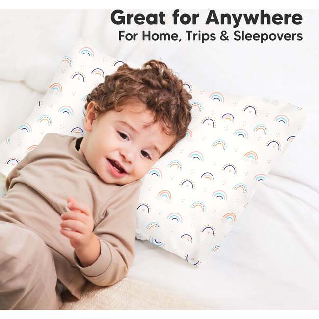 Printed Toddler Pillowcase, Jolly Rainbow - Nursing Pillows - 5