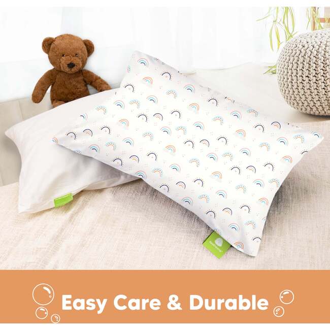 Printed Toddler Pillowcase, Jolly Rainbow - Nursing Pillows - 7