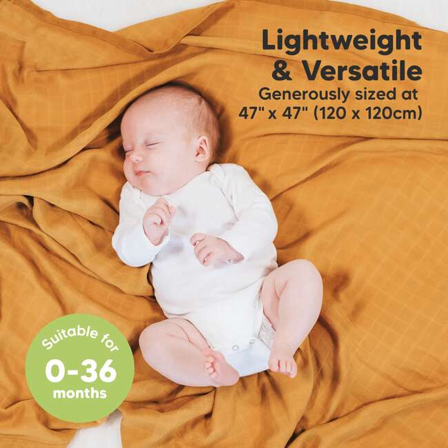 Lumi Muslin Swaddle Blankets, Corals - Swaddles - 3