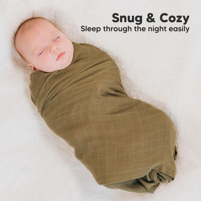 Lumi Muslin Swaddle Blankets, Corals - Swaddles - 5