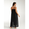 Women's Susanna Cinched Maxi Dress With Side Slit, Black - Dresses - 3