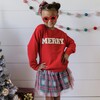 Merry Long Sleeve Sweatshirt, Red - Sweatshirts - 3 - thumbnail