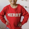 Merry Long Sleeve Sweatshirt, Red - Sweatshirts - 7