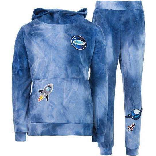 Deep In Space Tie Dye Set, Blue