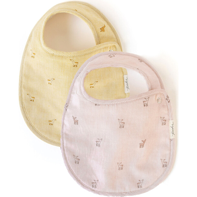 Hatchling Bib Set of 2, Fawn and Duck