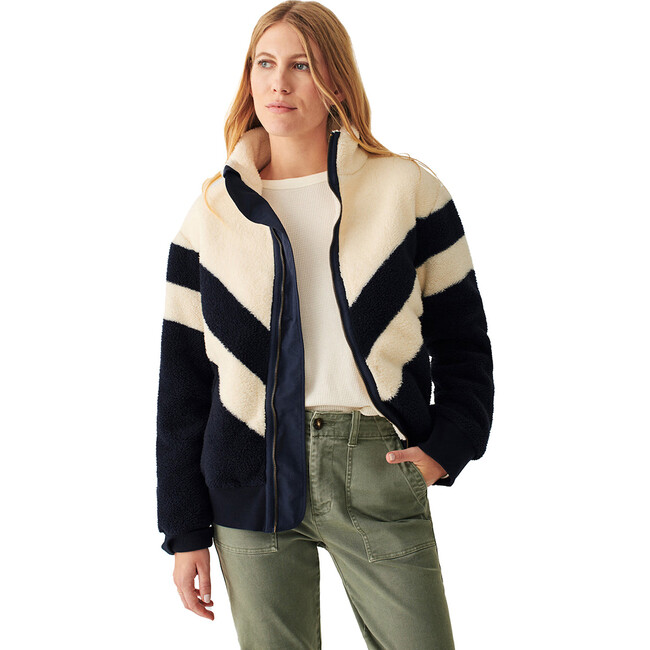 Women's Ski Stripe High Pile Fleece Jacket



, Navy - Jackets - 1