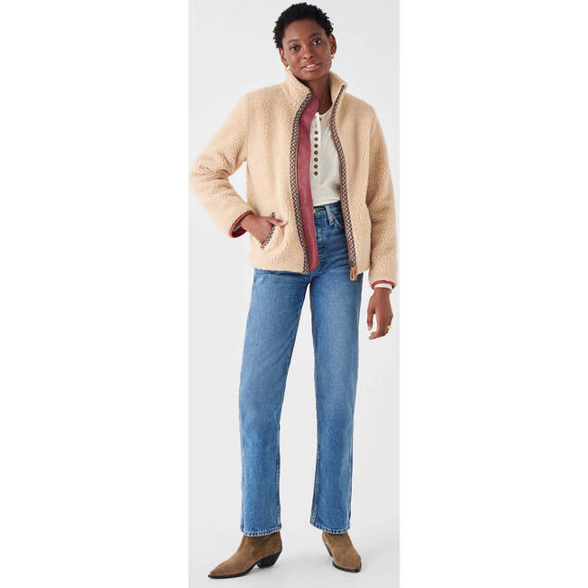 Women's Ashbury High Pile Fleece Jacket

, Beige - Jackets - 3