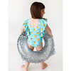 Ducky One Piece Ruffled Flutter Sleeve Swimsuit - One Pieces - 3 - thumbnail